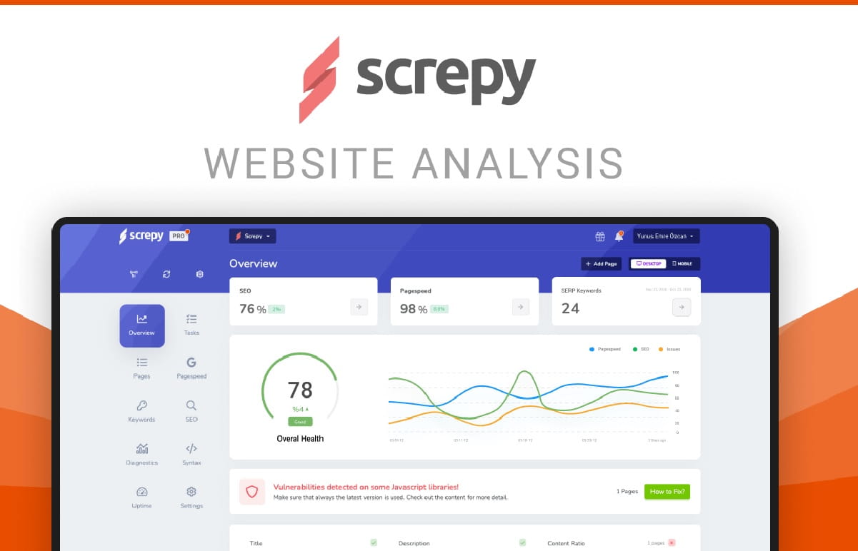 Screpy: lo strumento di ottimizzazione del sito web facile da usare